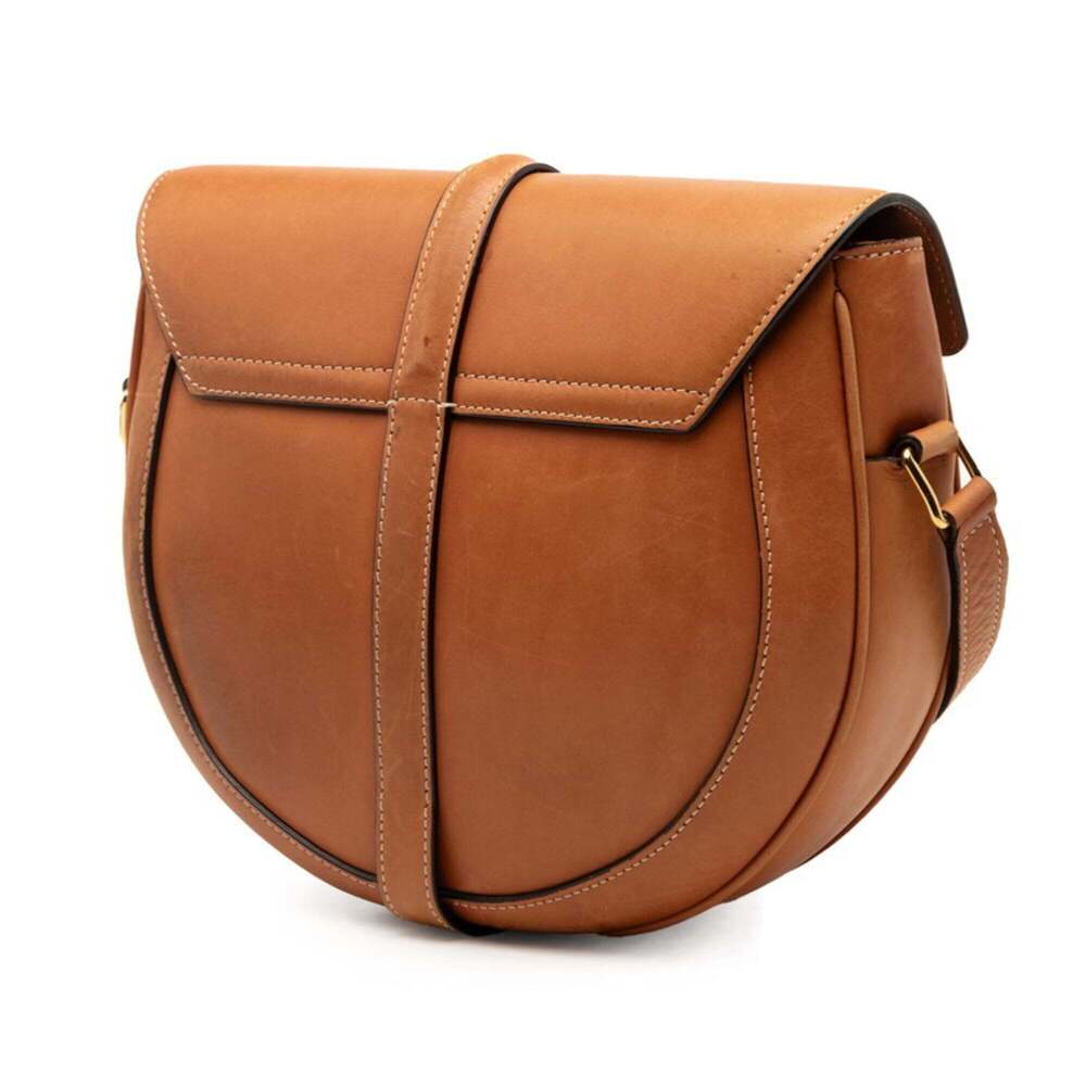 Celine 16 Seize Besace Crossbody Shoulder Bag, Brown/Beige Leather/Canvas, Wo... - Picture 2 of 6